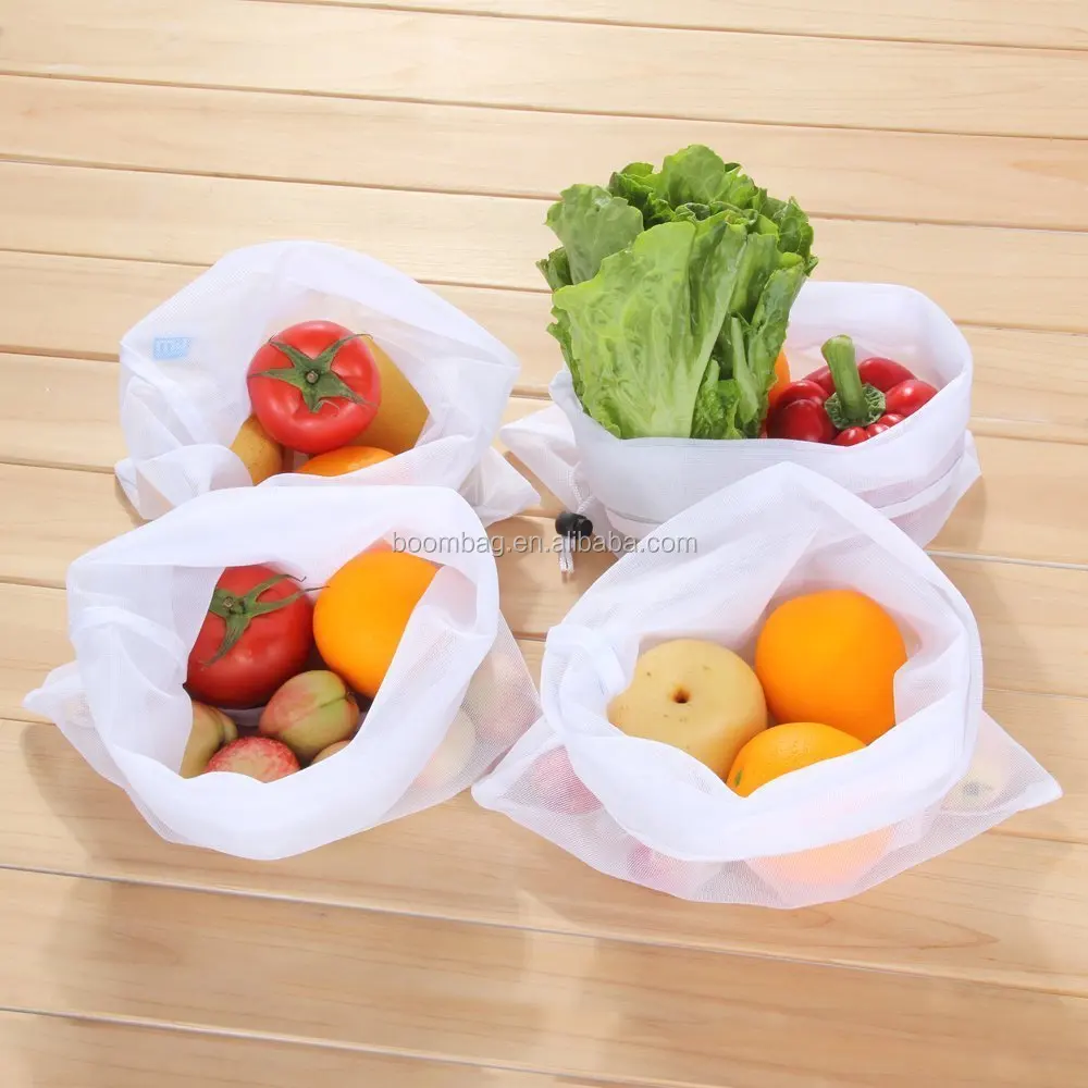 Home Reusable Lightweight Transparent Cheap Fruit & Vegetable Nylon