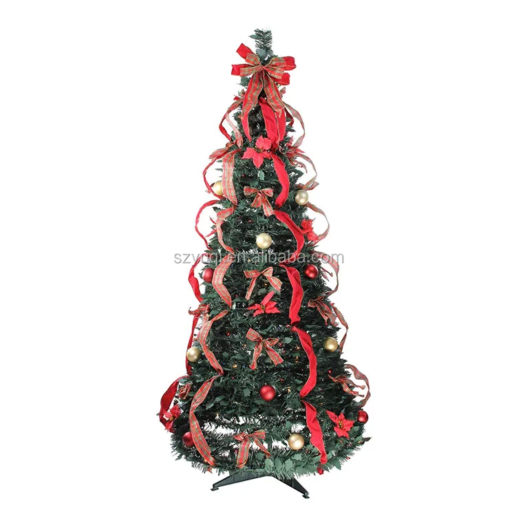 New product ideas 2019 cheap 6ft christmas tree with snow and lights for indoor and outdoor holiday decoration