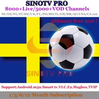 

IPTV Europe Scandinavian PRO Sinotv Code 12 Months Subscription IPTV Sweden Denmark Norway for Smart Android TV Box