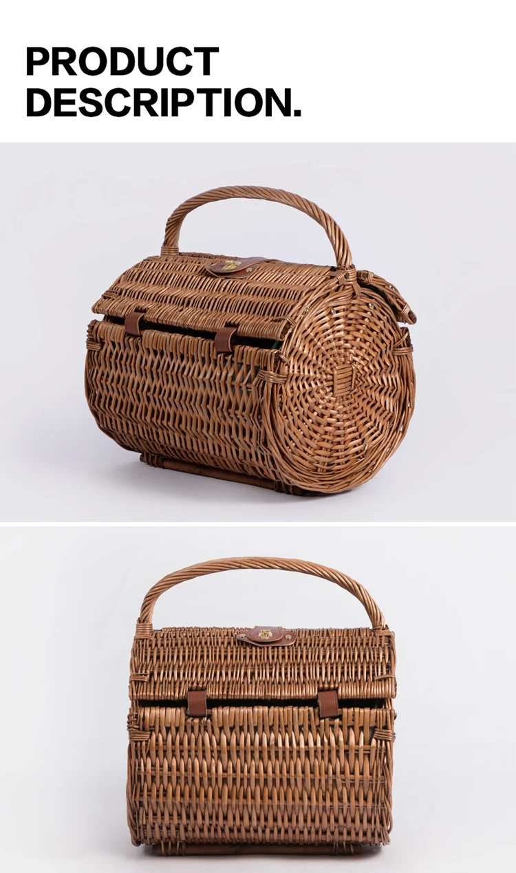 Buying Round Disposable Wicker Willow Rattan Bread Picnic Basket With Lid Buy Round Picnic
