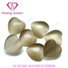 Semi-precious Gem Stone Lovely Heart Shape Grey Cat Eye Gemstone