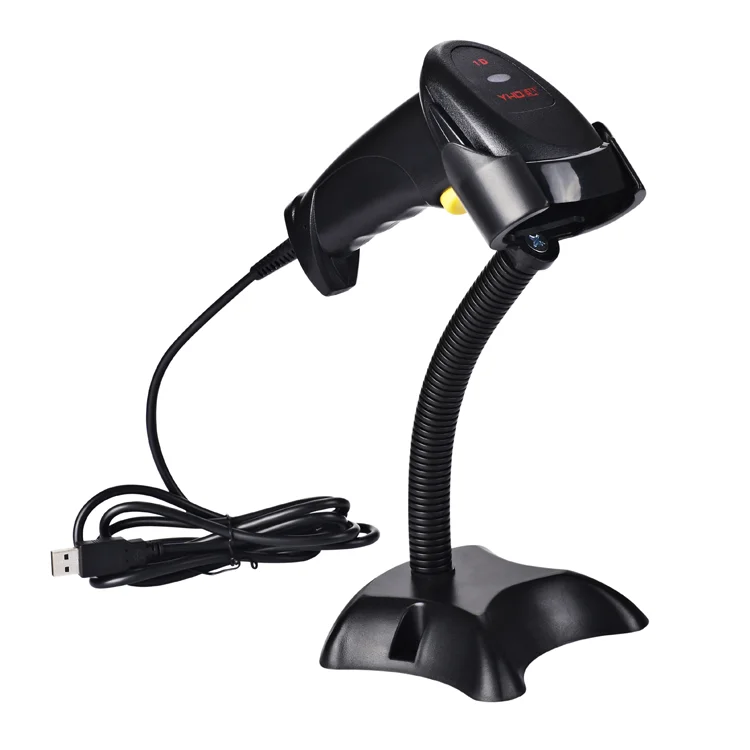 

Cheap Factory Price 1D Automatic Sensing Barcode Scanner Laser Scanning Barcode Bar code Reader with Hands Free Adjustable Stand