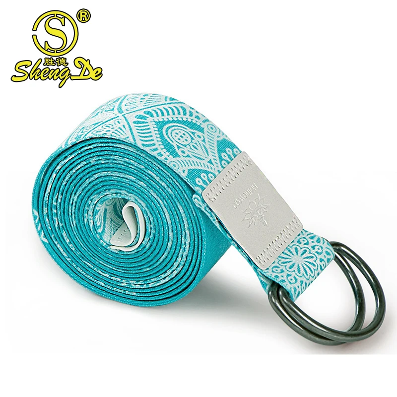 

2021 Design Natural Custom Color Logo Belt Stretch, Yoga Strap