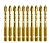 Extended thread cross tip trigular glass ceramic drill bit for glass ceramic walls for sale