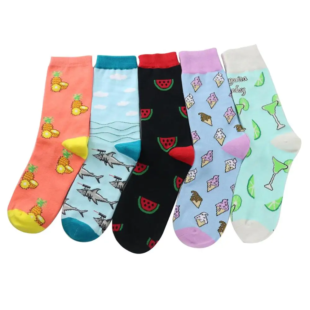

Wholesale Cotton Crew Men Colorful Custom Fashion Happy Socks Dress Socks