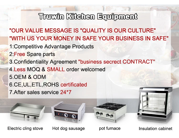 Stainless Steel Grill Griddle Restaurant Kitchen Equipment Machine