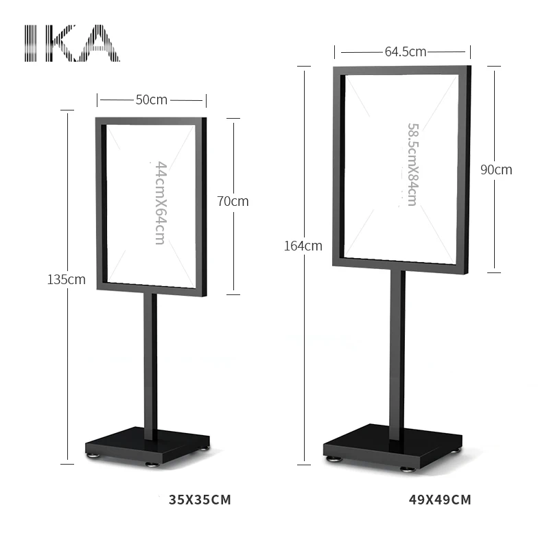 Outdoor Metal Floor Standing Sign Holder/advertising Display Equipment
