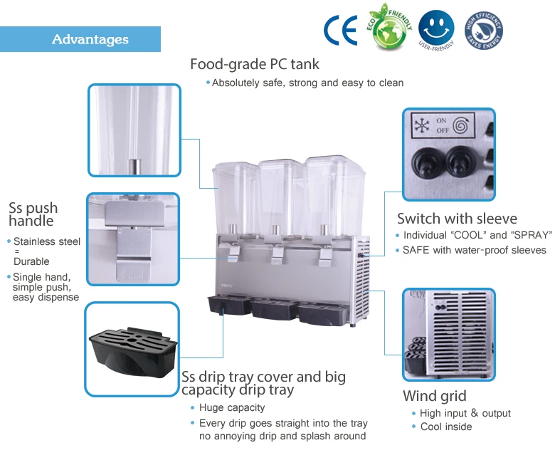 Donper Spray Type Refrigerated Beverage Dispenser Lp18x2 Buy Electric