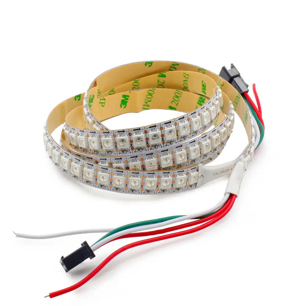 Double color sound activated 5v 5050 sk6812 rgb/rgbw led strip 144leds/m IP20 non waterproof for indoor