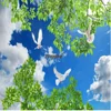 Customized PVC stretch ceiling film UV print upscale ceiling and wall decoration