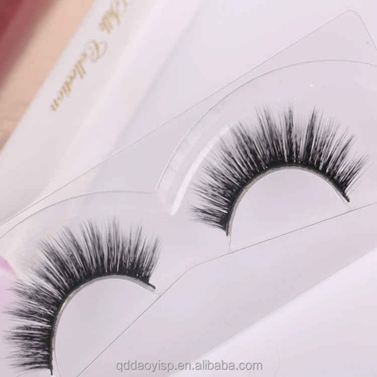 

qingdao free false eyelashes samples korean new dlux professional premade volume eyelash lashes private label, Black