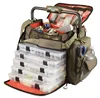 Wild River by CLC WT3702 Tackle Tek Frontier Lighted Handle Bar Tackle Bag Fishing Bag with Five PT3700 Trays