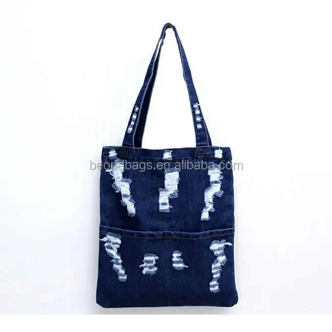 Soft Washed Denim Jean Shopping Tote Bag Buy Denim Shopping Bag,Jeans