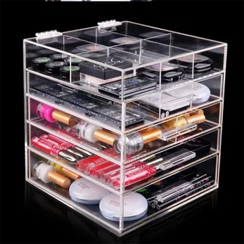 Acrylic Case 5 Drawers Large Size Makeup Organizer Stationery