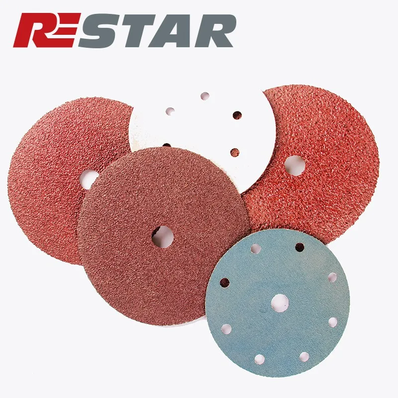 Zirconia Aluminum Resin Fiber Sanding Discs With P24 Grit P120 Grit