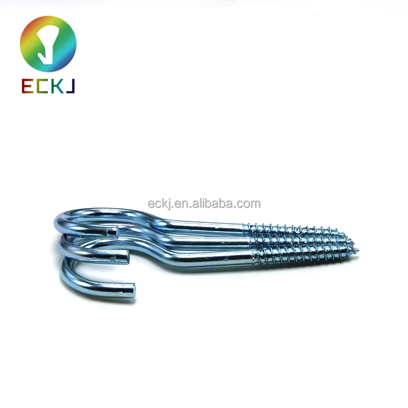 
Zinc Plated Metal hook screw Open Eye Screw hook carbon steel wood thread eye hook screw 