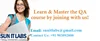 QA Testing Online Training by Dedicated professional trainers