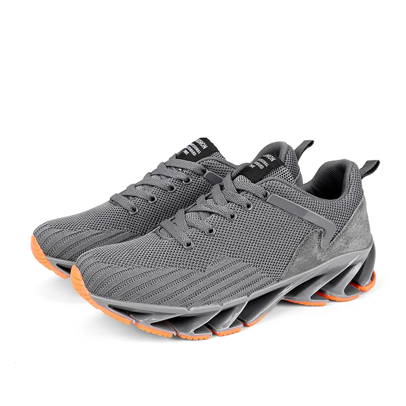 

China custom made sport shoes supplier factory Brand air sneaker shoes blade running shoes, Black;gray