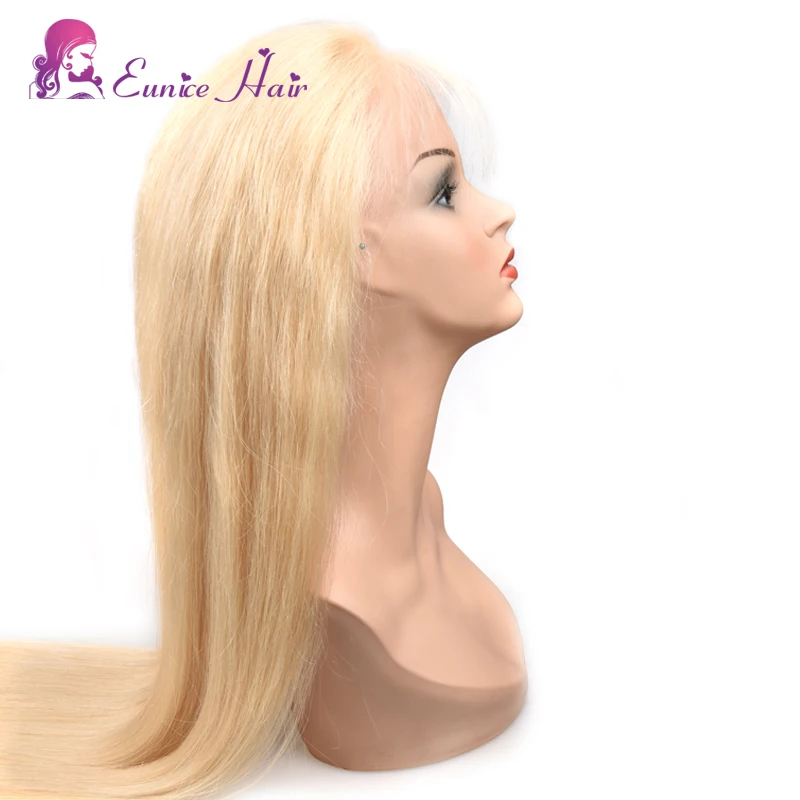 

613 blonde brazilian hair natural hairline lace frontal wig