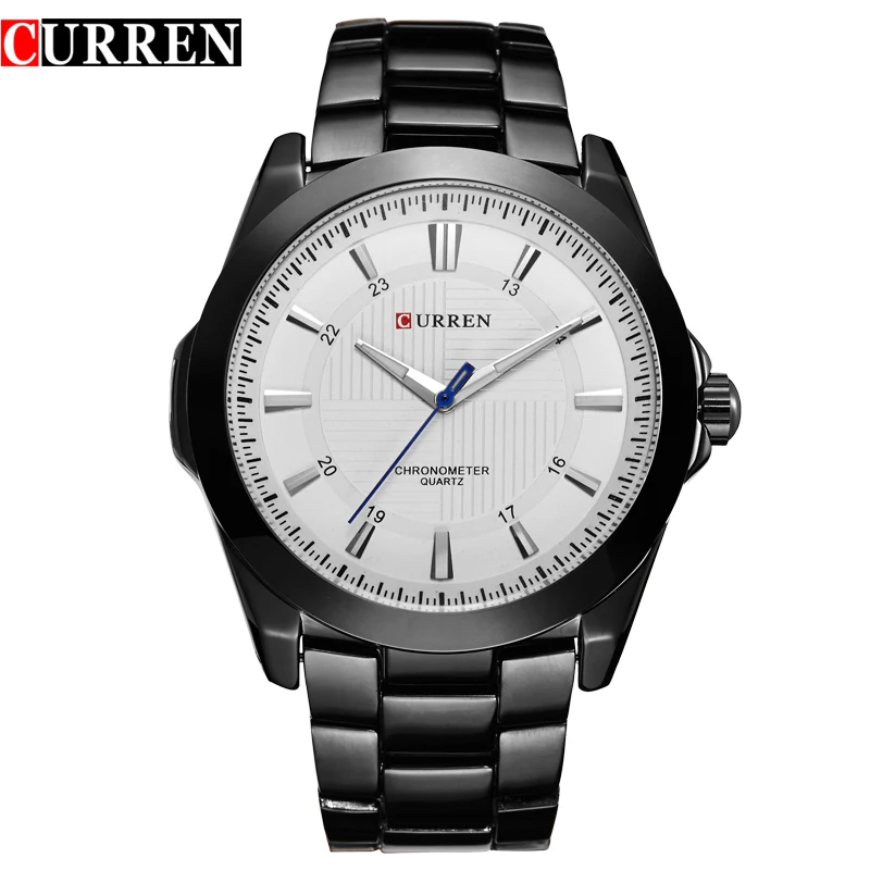 

Curren 8109 Fashion Stainless Steel Men Quartz Wristwatch 30M Waterproof Men Watch Relogio Masculino Montre, 4 color for you choose