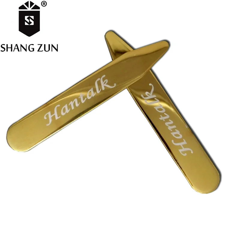 Factory Direct Titanium Gold Shirt Collar Holder,304 Stainless Steel