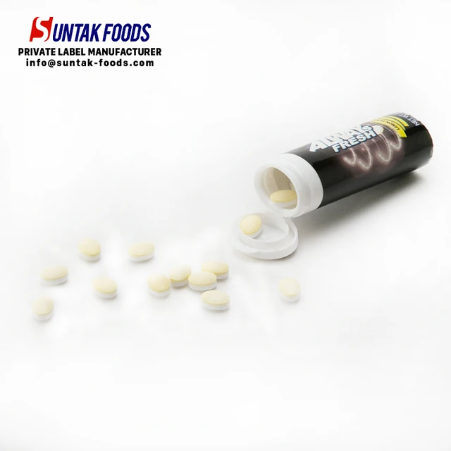 2017 new sugar free mints cool lemon candy plastic candy tube