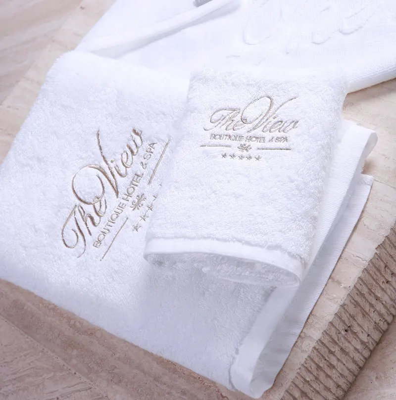 

Luxury White 100% Egyptian Cotton Terry Hotel Bath Towel