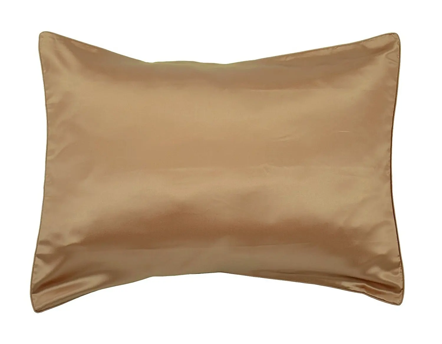 Empress Silk-Pure Mulberry Silk Charmeuse Pillowcase-19 Momme Weight/Bronze/size Queen