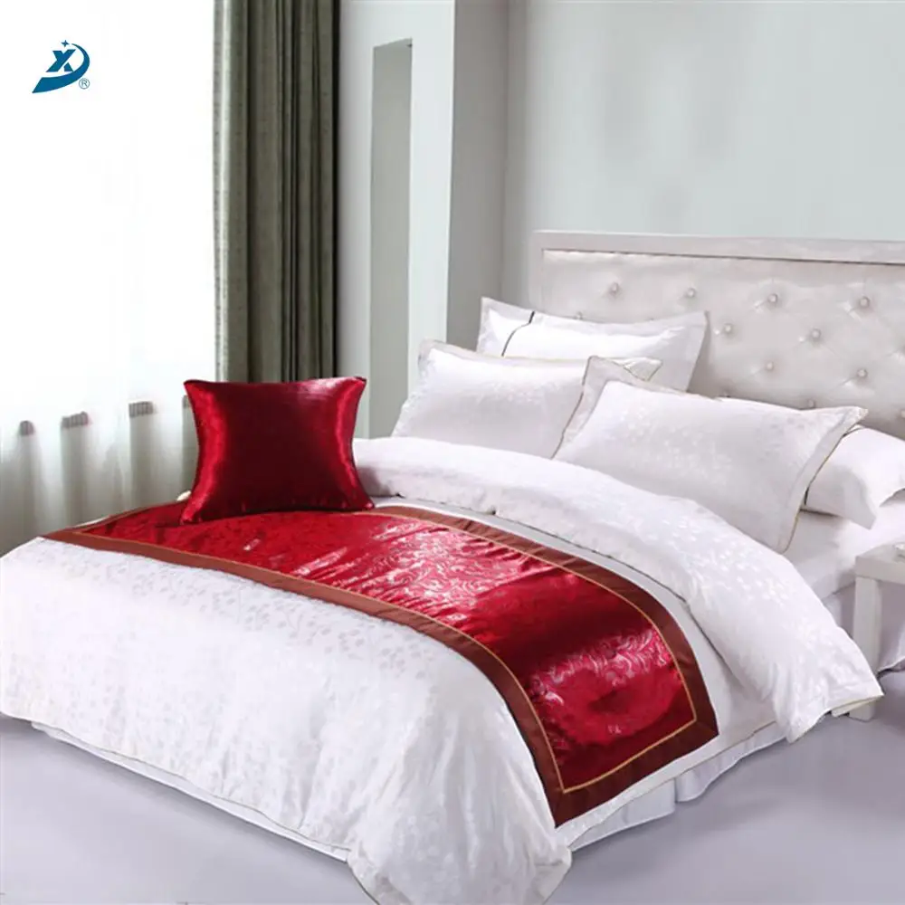 
Hotel Luxury Poly Decorative Popular Design Bed Runner Hotel 