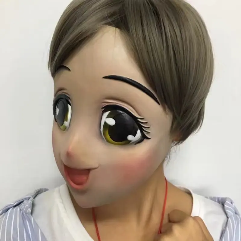 
Molezu Realistic Halloween Party Fancy Girl Full Face Latex Mask Full Head Adult Sexy Props for Festival Parties Manufacturer 