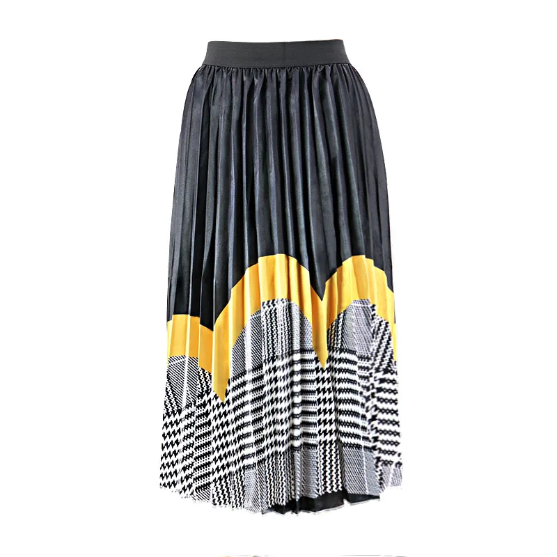 

Fashion dance women's satin long pleated skirt, Customized color