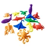Plastic math ocean animal 14 shapes learning counting toy