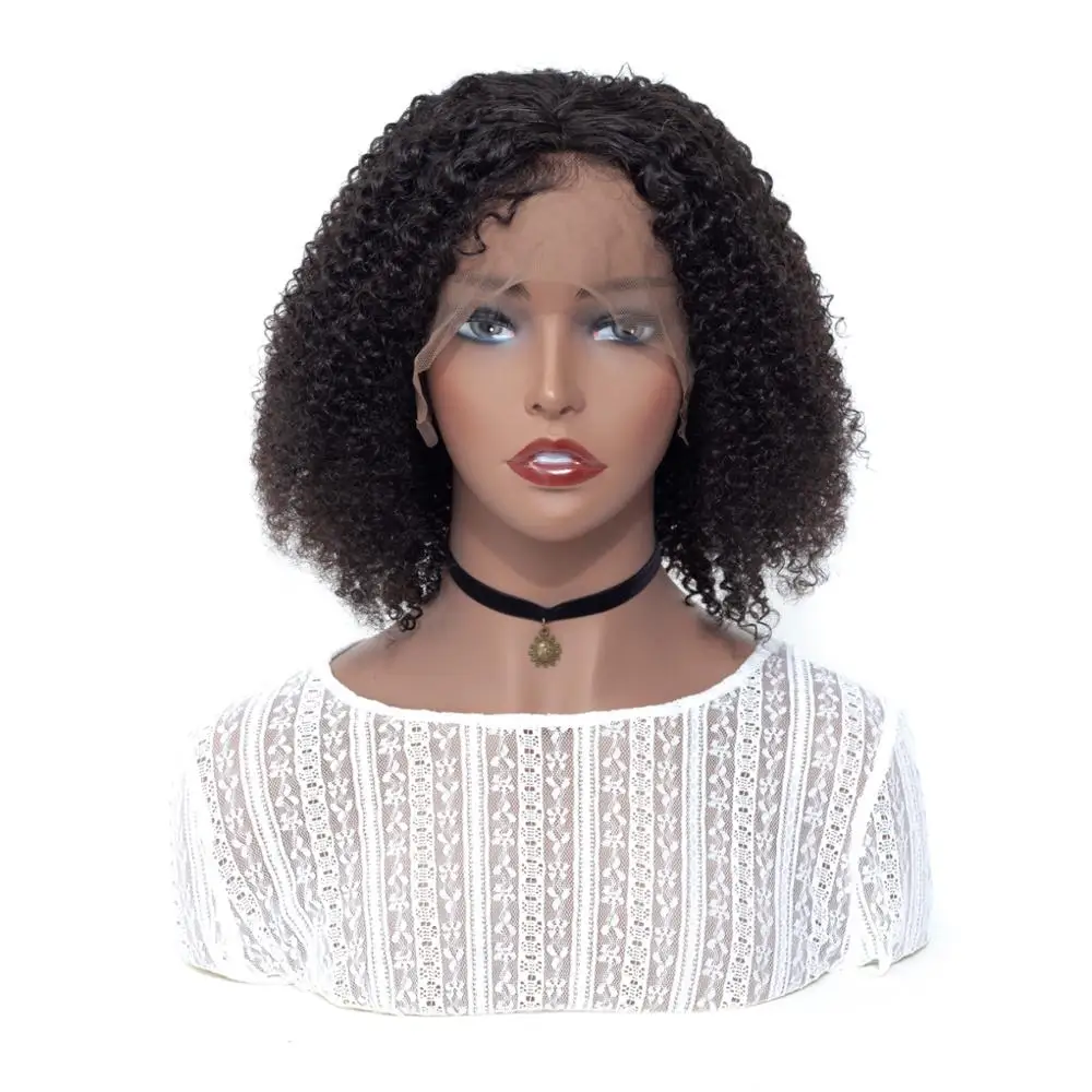 

Hot Selling 10A Grade Afro Kinky Curly Human Hair Lace Front Wigs Black Women