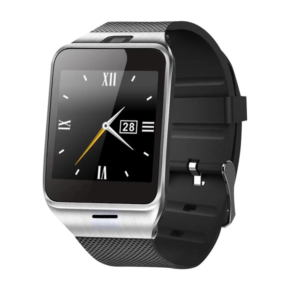 

Support SIM TF Card Smartwatch Phone DZ09 Bluetooths Smart Watch 2018 With Camera Pedometer, Black white sliver gold