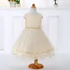 Baby Girls Dress Sleeveless Ivory Children Party Puffy Lace Dresses LM129