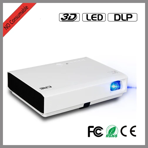 

New! Ultra Short throw 3000 ANSI lumens USB DLP Projector 1080p HD Video audio 20000 hours 82-107 inch projection