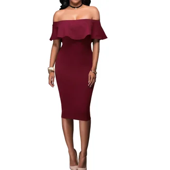 off shoulder dress for ladies