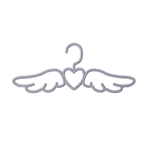 

Wholesale Skidproof Angel Wing Heart Shape Design PP Plastic Clothes Hangers