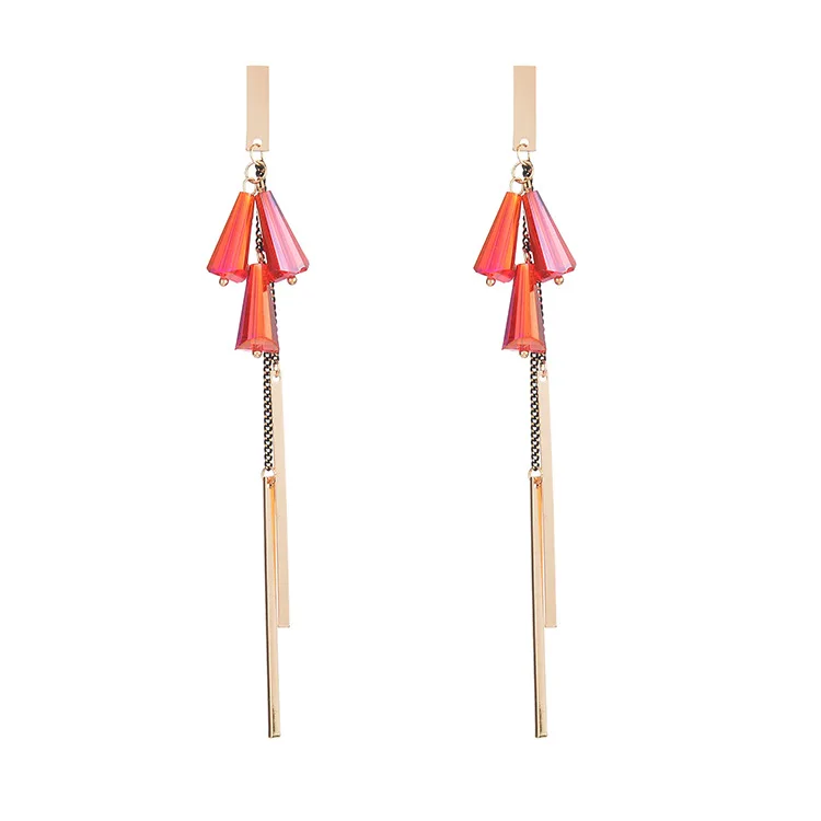 

Special Design Alloy Long Earrings Jewelry Pierced Dangle Earrings, N/a