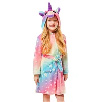 

Wholesale Kids Soft Unicorn Hooded Bathrobe Baby Pajamas Sleepwear Unicorn Gifts for Girls Amazon Best Sellers