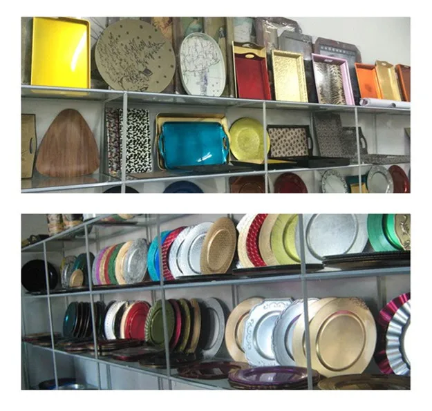 Pz21080 Wholesale Weight Cheap Plastic Charger Plates For Wedding Party