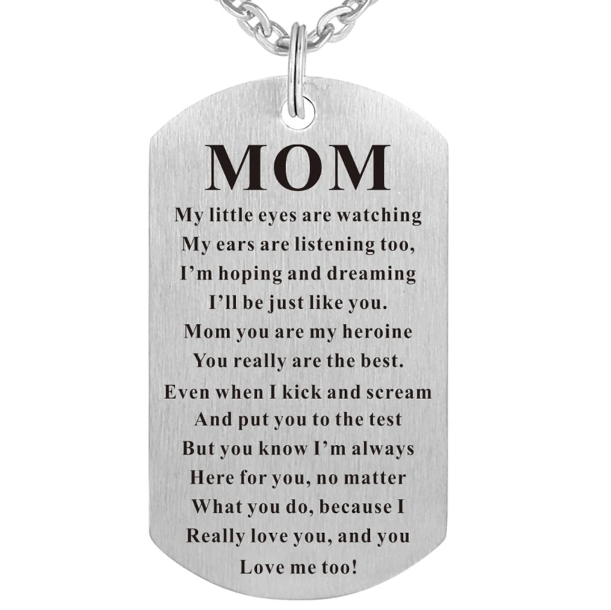 

Stainless steel Women Mother Mom Jewelry Pendant Necklace