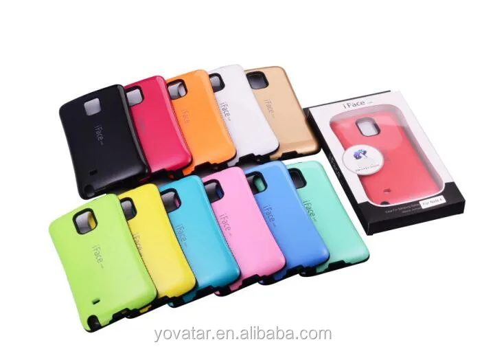 Shockproof Smooth Slim Hard cover PC+TPU iFace Mall Case For Galaxy Note4