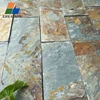 Factory direct sales green natural stones tiles slate flooring flagstone