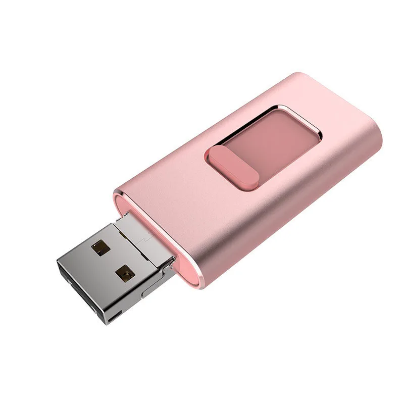 Wholesale 4 in 1 OTG USB Memory Stick Flash Drive USB  Disk Pendrive for android iphone Type-C and PC