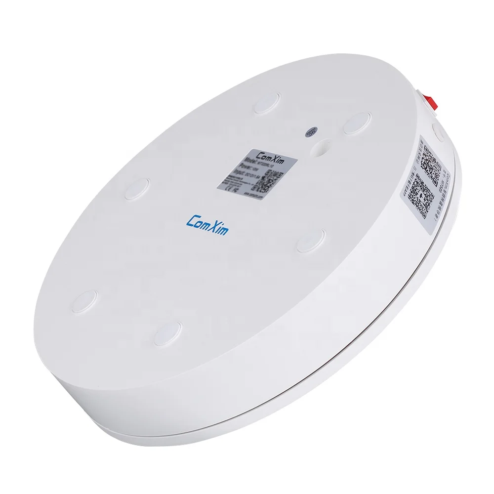 
ComXim 32cm White Bilateral Direction Photographing Automatic Rotary Table Photography Stand Display Stand Electric Turntable 