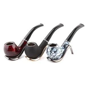 Image of Yiwu Futeng Hot Selling Custom Logo Resin Wooden Smoking Pipes Wholesale