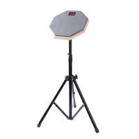 

Wholesale percussion accessories 8 inch silent drum parctice pad with stand