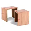 Home Furniture Set of 2 Nesting Wooden MFC Coffee End Table Nightstand Side Bedside Sofa Furniture