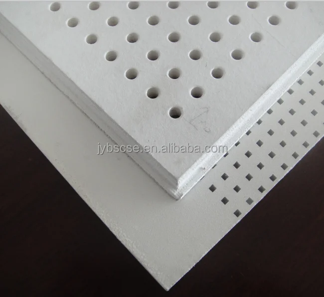 Perforated Acoustic Gypsum Ceiling Tiles Or Wall Panels Buy Acoustic